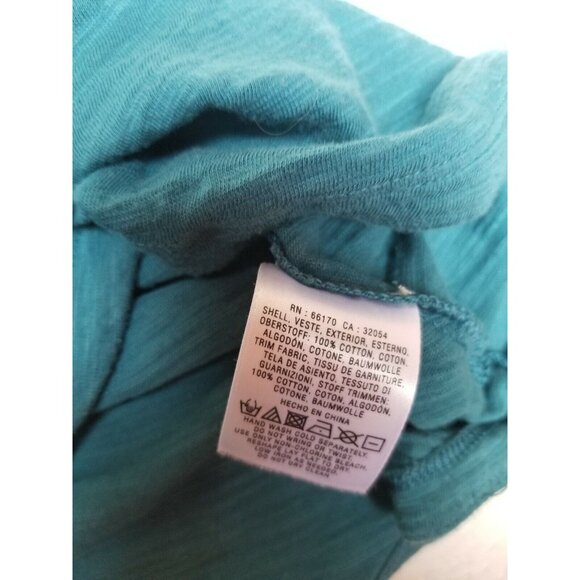 Anthropologie Meadow Rue Womens Embroidered Popover Top XS Blue Long Sleeves - Picture 5 of 8